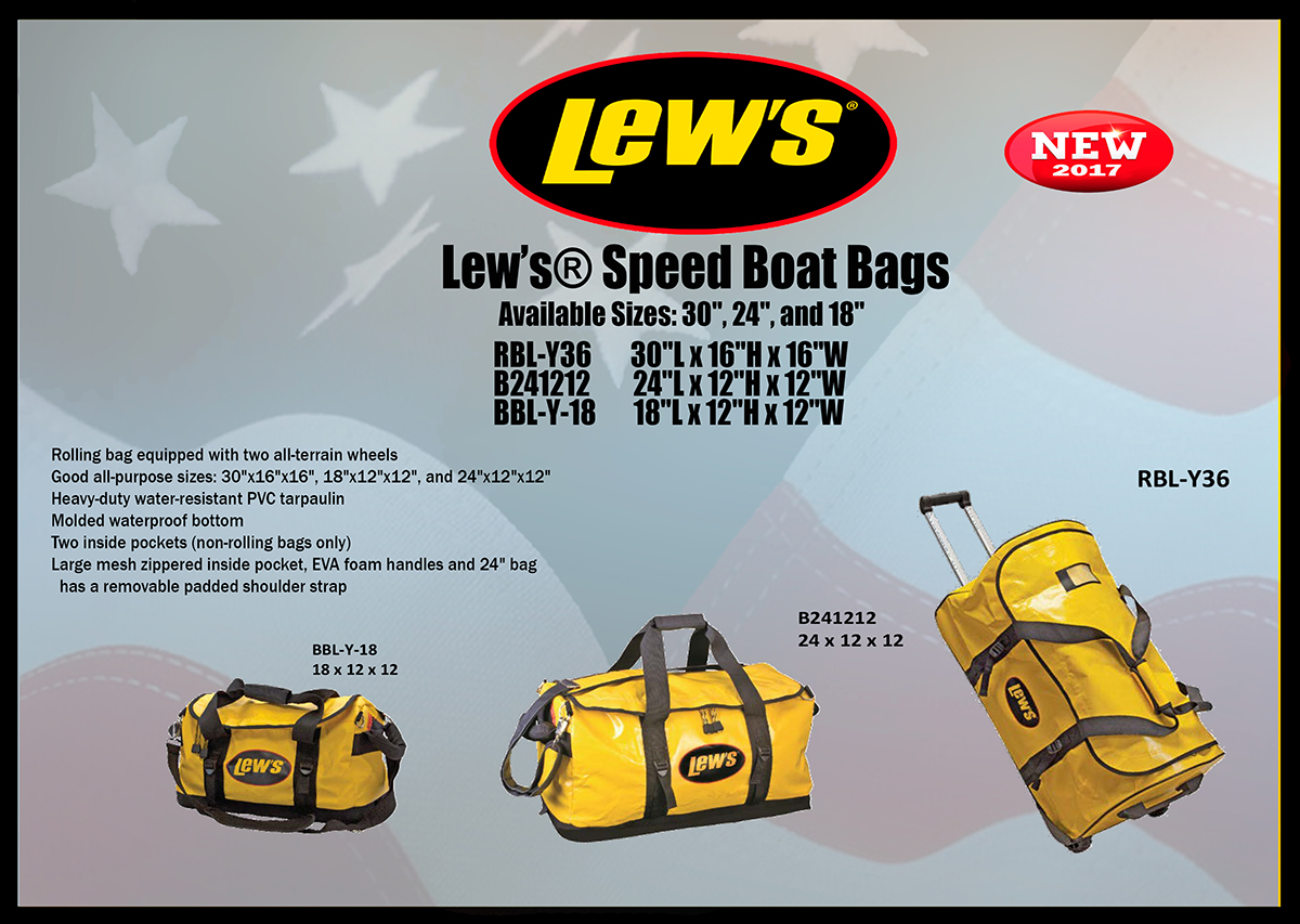 Lews Fishing Lew's Speed Boat Bag 18″ BBL-Y-18 – Black Wolf Supply